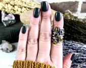 Silver Stacking Rings Tiger Eye Ring Dainty Crystal Ring Size 6 7 8 9 Gemstone Ring Bridesmaid Jewelry Gift
