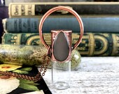 Rollerball Necklace Essential Oil Jewelry Gray Moonstone Crystal Jewelry Aromatherapy Roller Ball Mini Perfume Bottle Keepsake Potion Vial