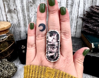 Road To Nowhere - Vintage Diner Ring Fine Silver Size 9 / One of a Kind
