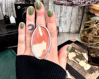 The Colossal Collection - Mookaite Ring Fine Silver Size 11 / One of a Kind
