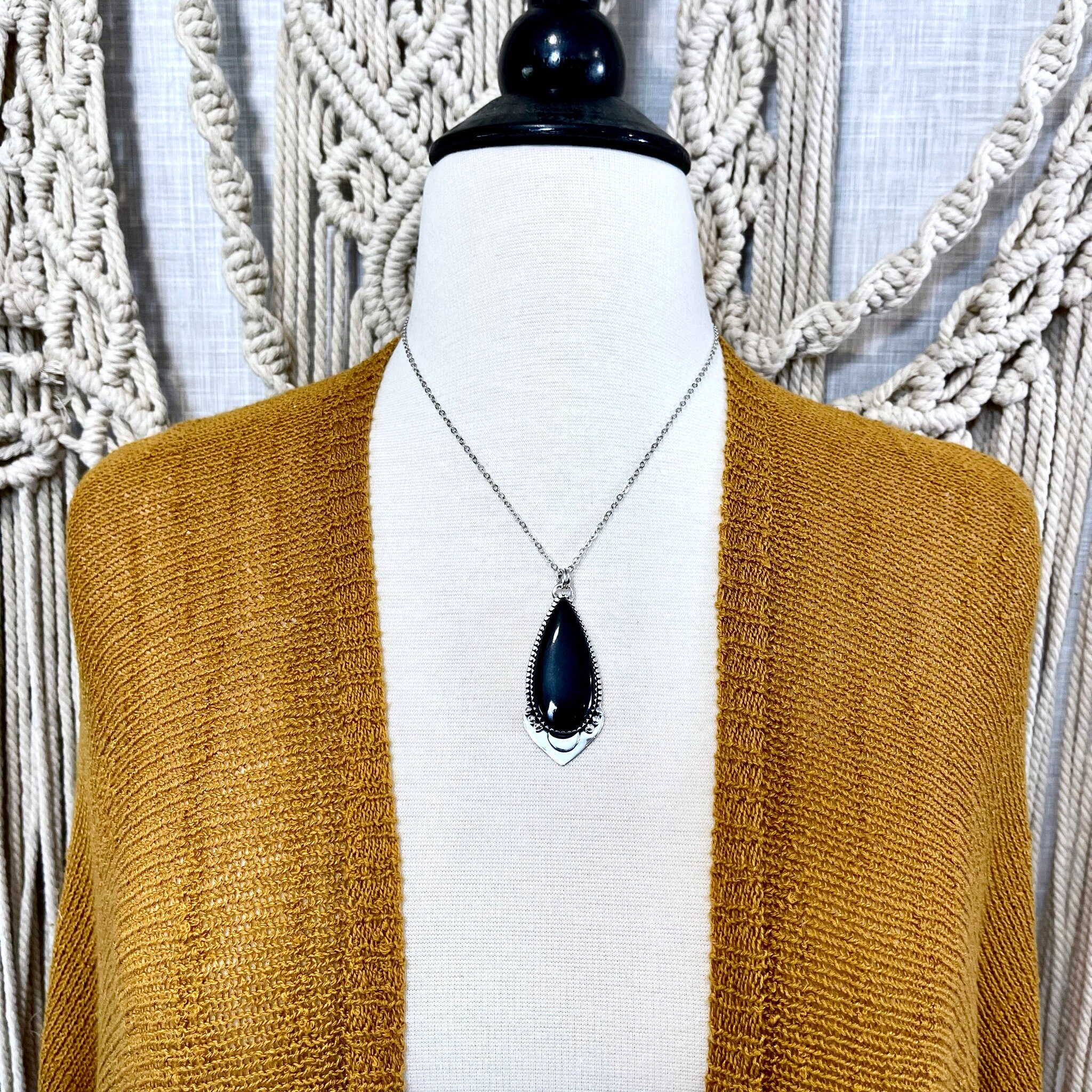 ★MIDNIGHT MOMENT.★ volume onyx necklace ALIGHIERI-The-Midnight-Rocks-