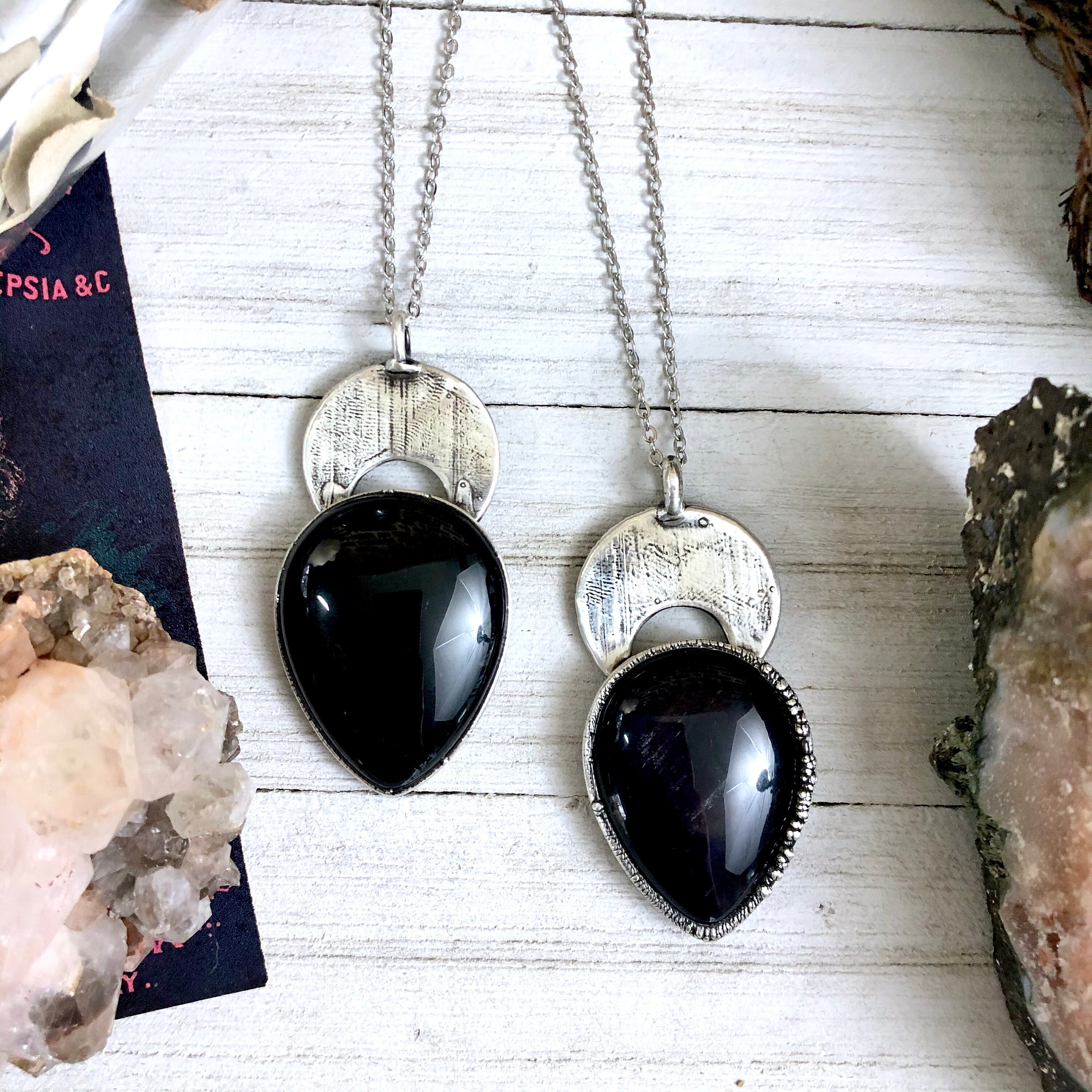 black obsidian necklace black obsidian necklace