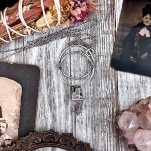 Raw Vera Cruz Amethyst Necklace in Fine Silver / Foxlark Collection - One of a Kind / Raw Crystal Necklace Witchy Jewelry