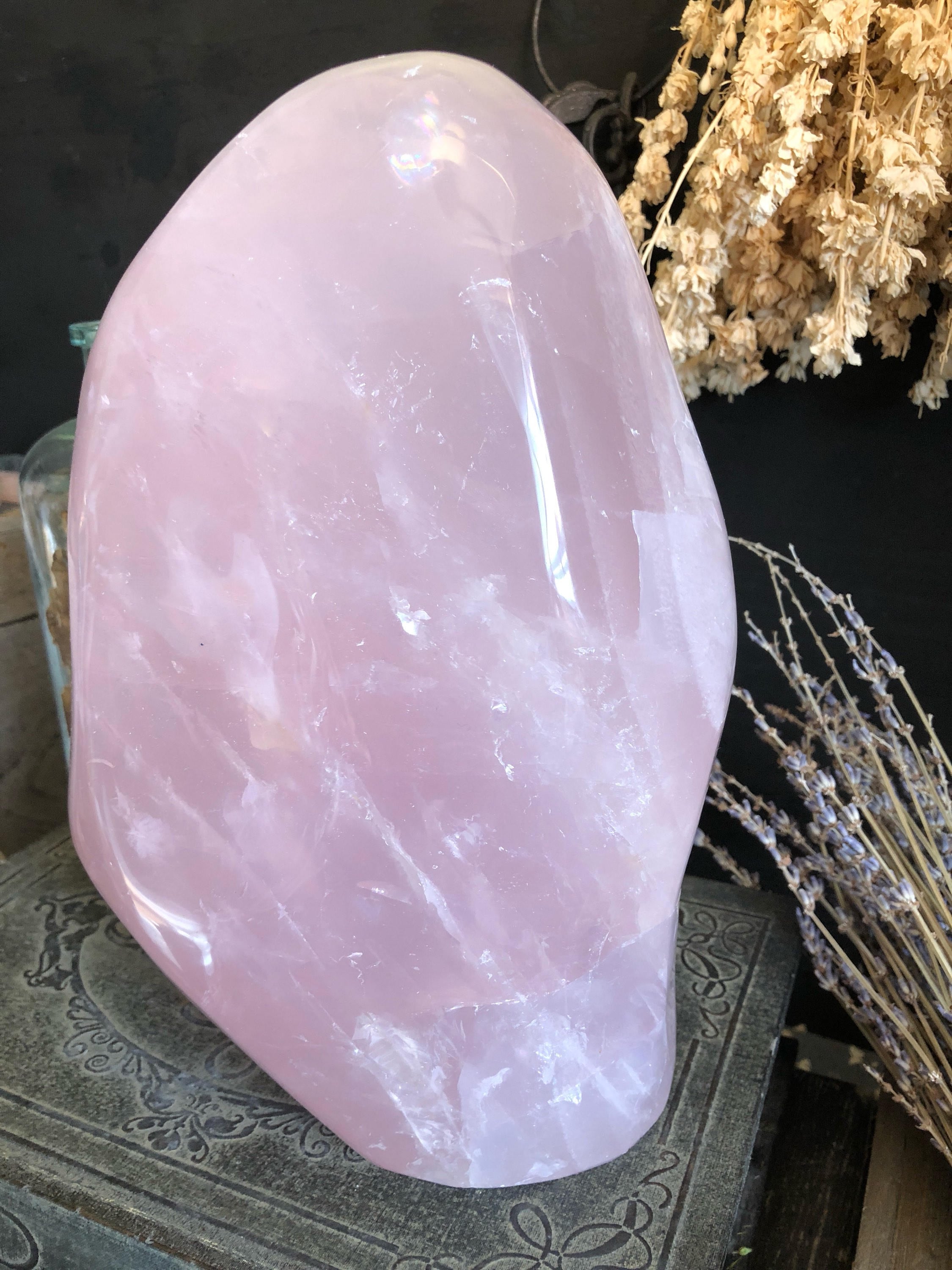 crystal rose quartz