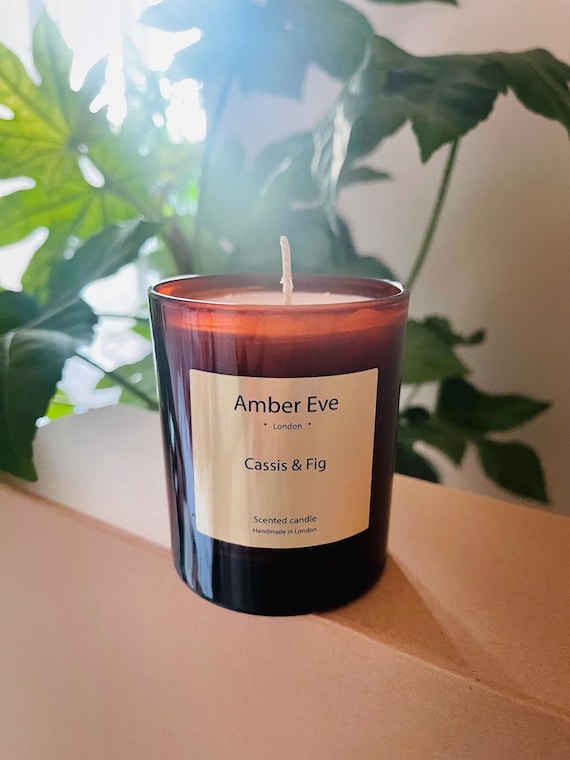 Cassis & Fig Candle in Amber Glass