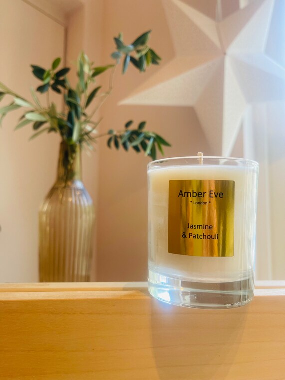 Jasmine & Patchouli Scented Candle