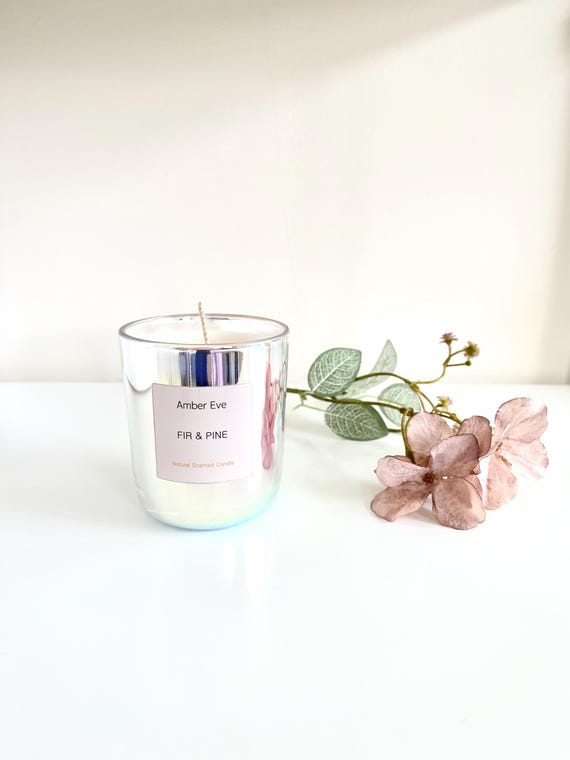 Fir & Pine Natural Scented Candle in Luminous Glass
