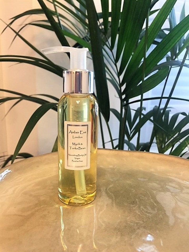 Myrrh & Tonka Bean Nourishing Body Oil Etsy
