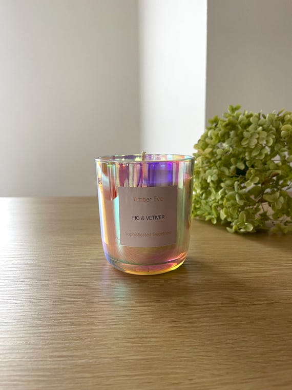 Fig & Vetiver Scented Candle in Luminous Glass