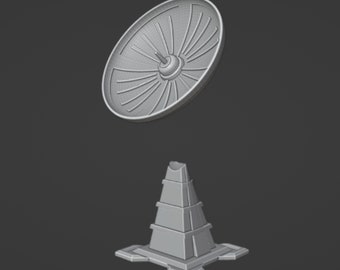 15mm scale 3D Printed Radar-dish set