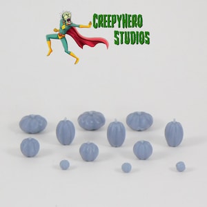 3D Resin Printed 28MM Pumpkin Set