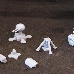20mm Scale 3D Resin Printed Gaslands Military Base Obstacle Set