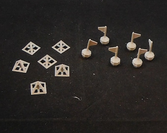 20MM Scale Flags and Pyramid Obstacle Set