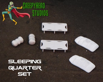 28mm scale 3D Resin Printed Sleeping Quarter Set