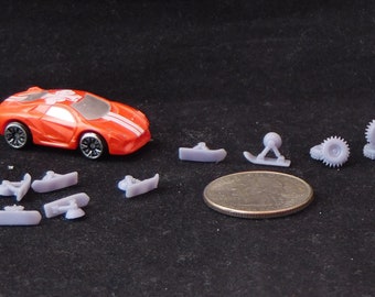 Micro Gaslands 3D Resin Printed 10mm scale Ice Racing Set