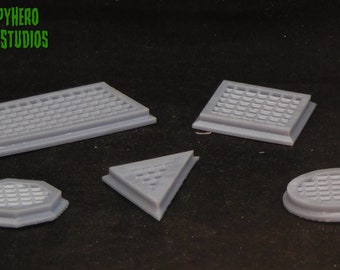 28mm SciFi 3D Resin Printed Greeble Grate Set