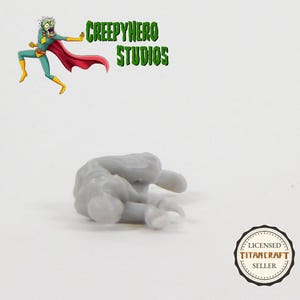 3D Resin Printed 28mm Scale Zombie Corpse Laying on Side Miniature