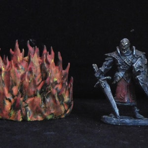 Fantasy 3D Resin Printed 28mm Wall of Fire Spell Effect
