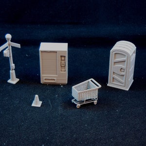 28mm scale 3D Printed Street Scatter Four