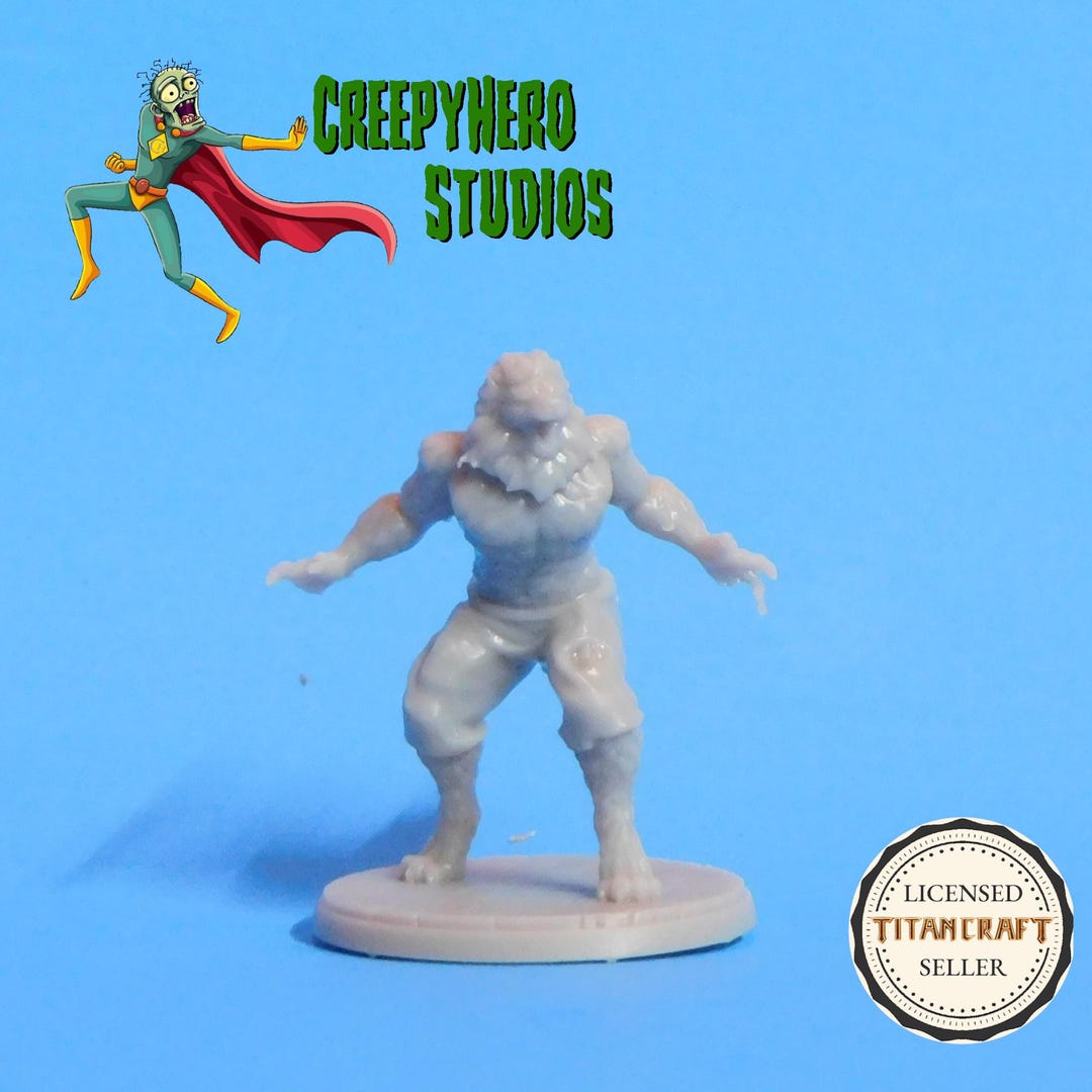 Fantasy 3D Resin Printed 28mm Scale Werewolf Miniature - Etsy
