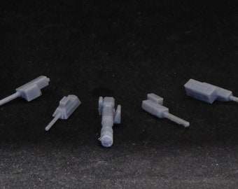 Gaslands 3D Resin Printed 20mm (1/64) Scale Highway '24 Machinegun Set