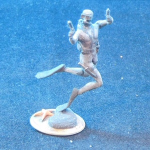 28mm scale 3D Resin Printed Scuba Diver Four Miniature