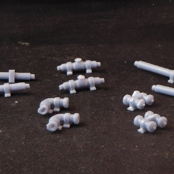 3D Resin Printed 28mm scale Science Fiction Modular Wall Pipe Set