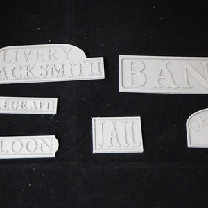 28MM American West Town Signs