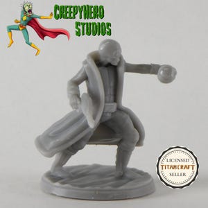 3D Resin Printed 28mm Scale Science Fiction Alien with Device Miniature