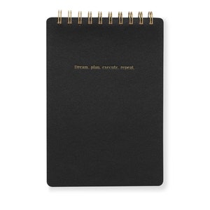 LH Agenda Notepad - Black (Dot-lined) - Persistence
