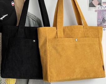 Cord Frauen Einkaufstasche, Schulter, Sling Bag, Weihnachtsgeschenk für sie