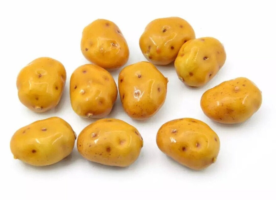 5 Foam Potatoes, Fake Potatoes, Mini Vegetables, Craft Supplies