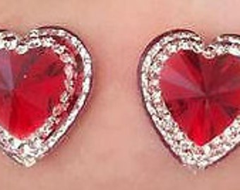 Herz Cabochons, Rote Herz Anhänger, Herz Flatback Cabochons, Valentine Cabochons, Rote Herz Charms, Herz Perlen, Herz Charms, Rote Herzen