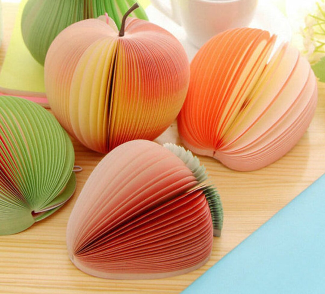 1 Fruit Memo Pad Fruit Memo Notes Fruit Note Pads Teachers Etsy