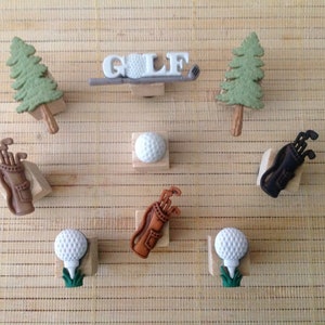 9 Golf Magnets, Sports Golf Magnets, Kitchen Magnets, Gifts for Golfer, Gift for Dad, Office Supplies, Locker Magnets, Kitchen Magnets, Golf image 6