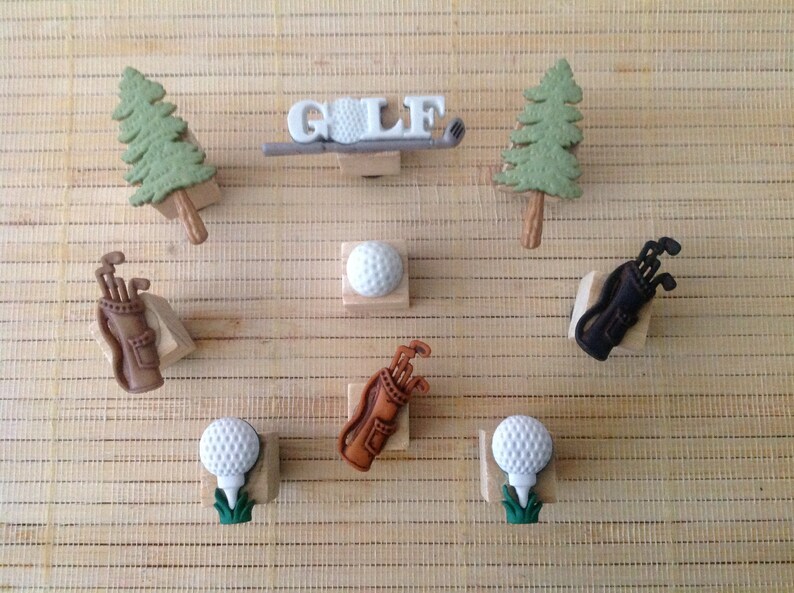 9 Golf Magnets, Sports Golf Magnets, Kitchen Magnets, Gifts for Golfer, Gift for Dad, Office Supplies, Locker Magnets, Kitchen Magnets, Golf image 6