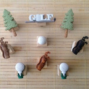 9 Golf Magnets, Sports Golf Magnets, Kitchen Magnets, Gifts for Golfer, Gift for Dad, Office Supplies, Locker Magnets, Kitchen Magnets, Golf image 7