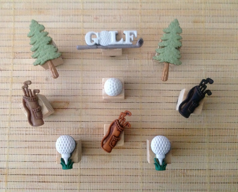 9 Golf Magnets, Sports Golf Magnets, Kitchen Magnets, Gifts for Golfer, Gift for Dad, Office Supplies, Locker Magnets, Kitchen Magnets, Golf image 7