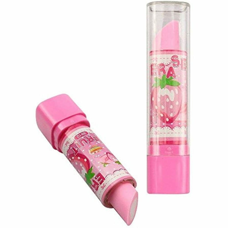 Lipstick Eraser Rubber Lipstick Eraser Cute Lipstick Eraser Etsy