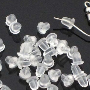 Rubber Earring Backs, Earring Supplies, Earring Backs, Rubber Earring Nuts, Earring Nuts, Ear Nuts, Earring Stoppers, Jewelry Supplies, Ears