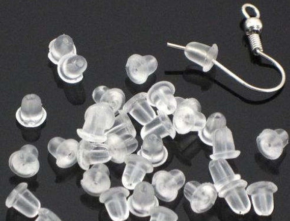 Silicon Earring Backs, Rubber Earring Stopper Nuts 