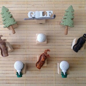 9 Golf Magnets, Sports Golf Magnets, Kitchen Magnets, Gifts for Golfer, Gift for Dad, Office Supplies, Locker Magnets, Kitchen Magnets, Golf image 5