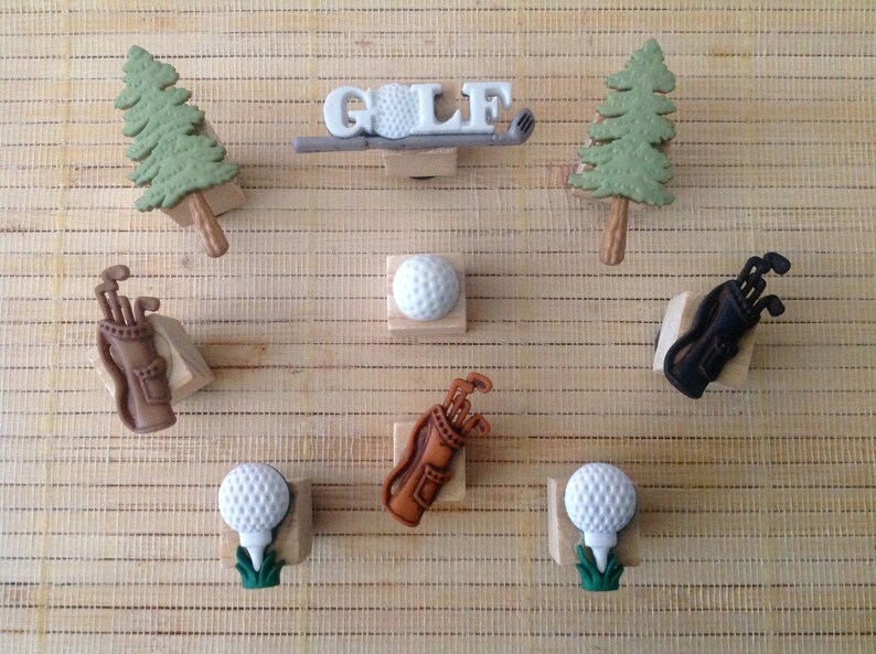 9 Golf Magnets, Sports Golf Magnets, Kitchen Magnets, Gifts for Golfer, Gift for Dad, Office Supplies, Locker Magnets, Kitchen Magnets, Golf image 5