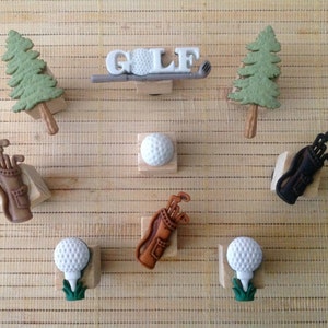 9 Golf Magnets, Sports Golf Magnets, Kitchen Magnets, Gifts for Golfer, Gift for Dad, Office Supplies, Locker Magnets, Kitchen Magnets, Golf image 2