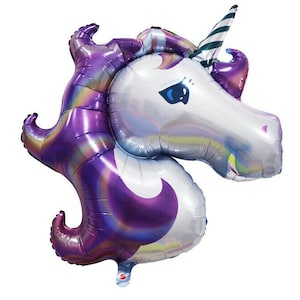 2 Einhorn Luftballons, Einhorn Party Ballon, Einhorn Mylar Ballon, Party Dekorationen, Geburtstag Dekorationen, Kinder Party Dekorationen