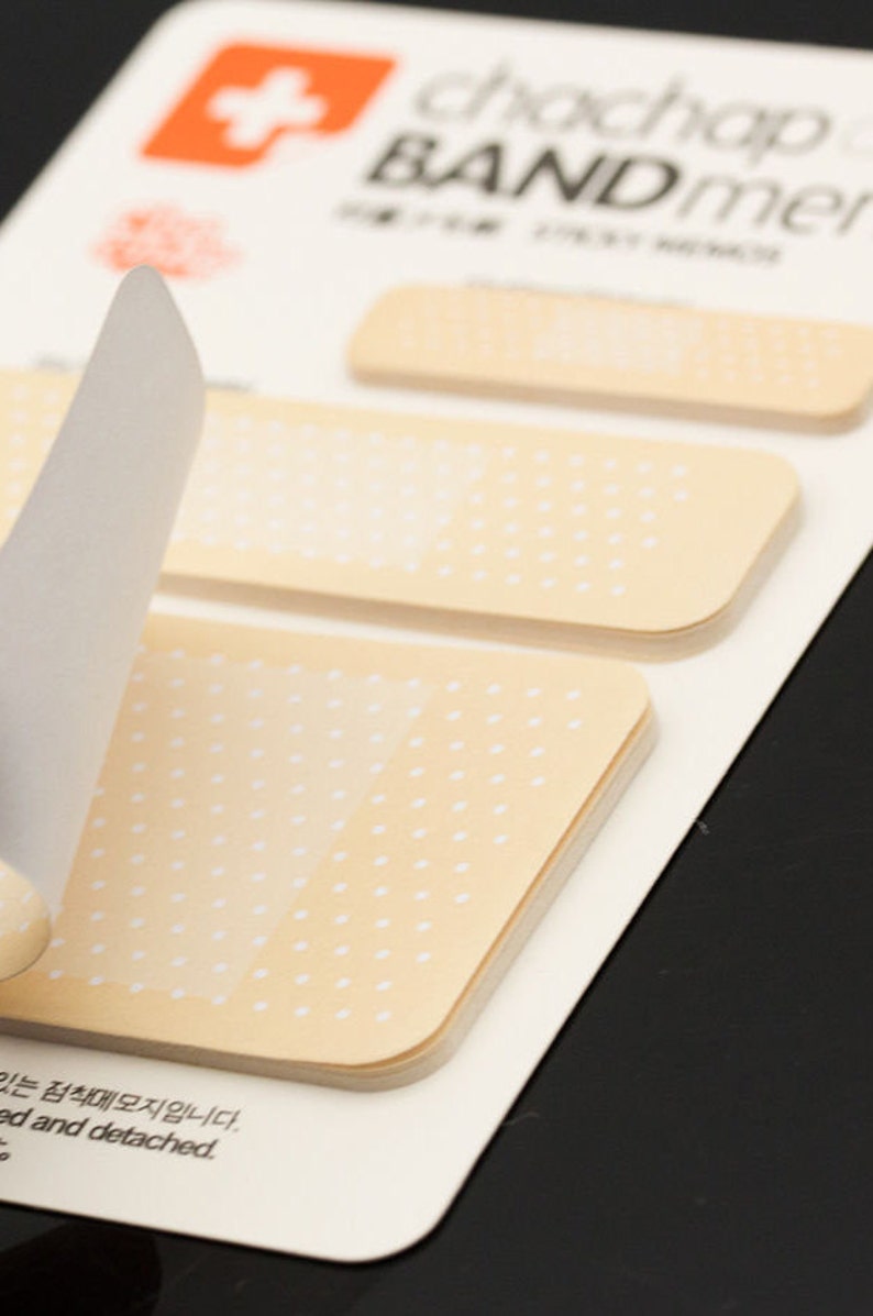 Band Aid Sticky Note Pads Band Aid Sticky Notes Band Aid Etsy