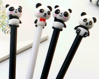 1 Panda Bear Pen, Panda Ballpoint Pen, School Supplies, Writing Instruments, Panda Bear Stationery, Gifts for Students, Office Supplies