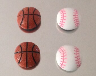 5 Baseball Magnets, Basketball Magnets, Sports Magnets, Stocking Stuffers, Fridge Magnets, Gifts For Him, Office Gifts, Sports Lover Gift