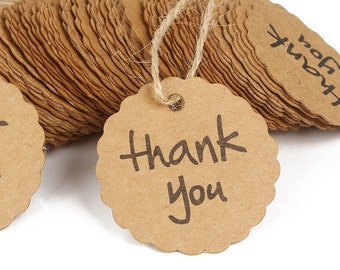 25 Thank You Tags, Party Favor Labels, Wedding Favors, Rustic Wedding Favors, Paper Party Supplies, All Occasion Gift Tags, Favors