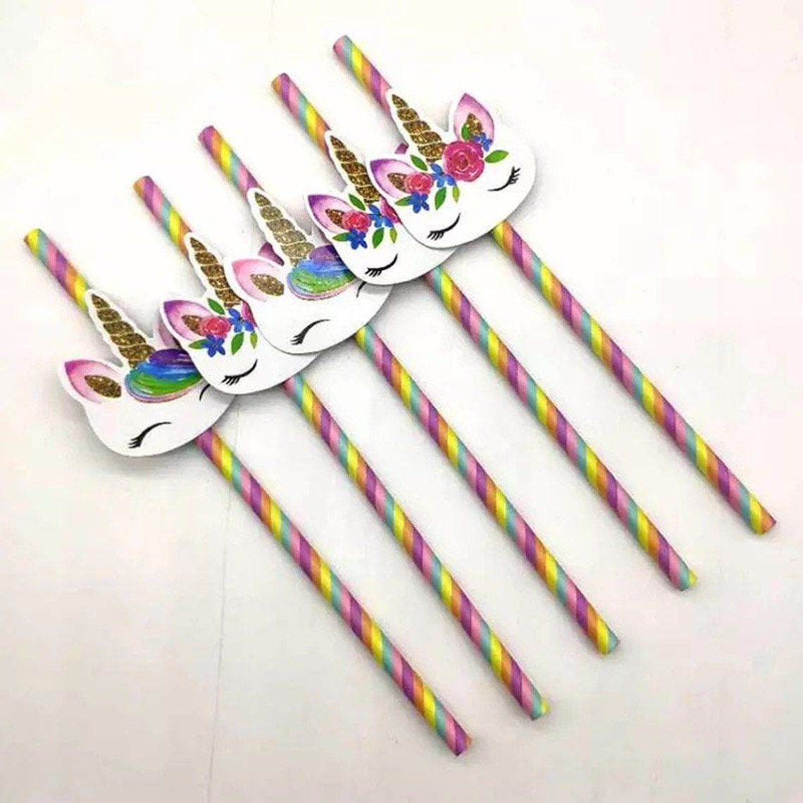 Unicorn Party Straws Unicorn Straws Birthday Party Decor Etsy